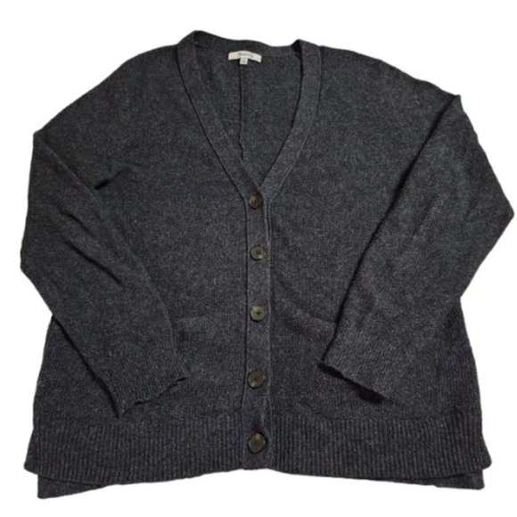 Madewell Charcoal Grey Button Up  Seedstitch Cartigan Sweater Size XXS - Picture 3 of 9